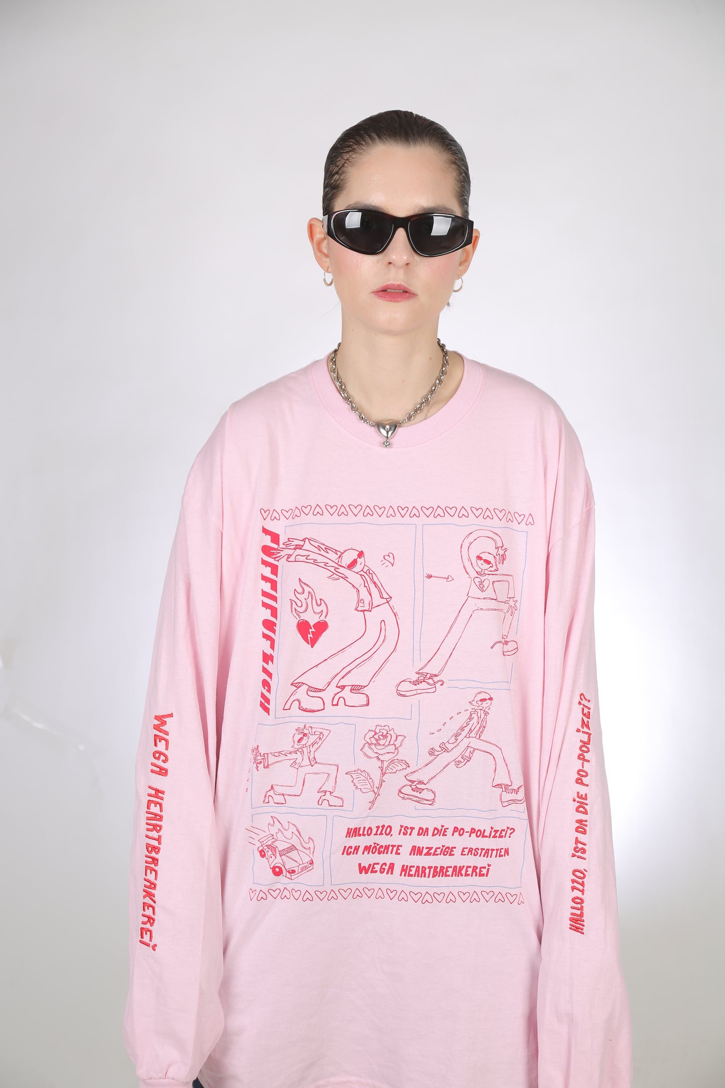 HEARTBREAKEREI Longsleeve Rosa